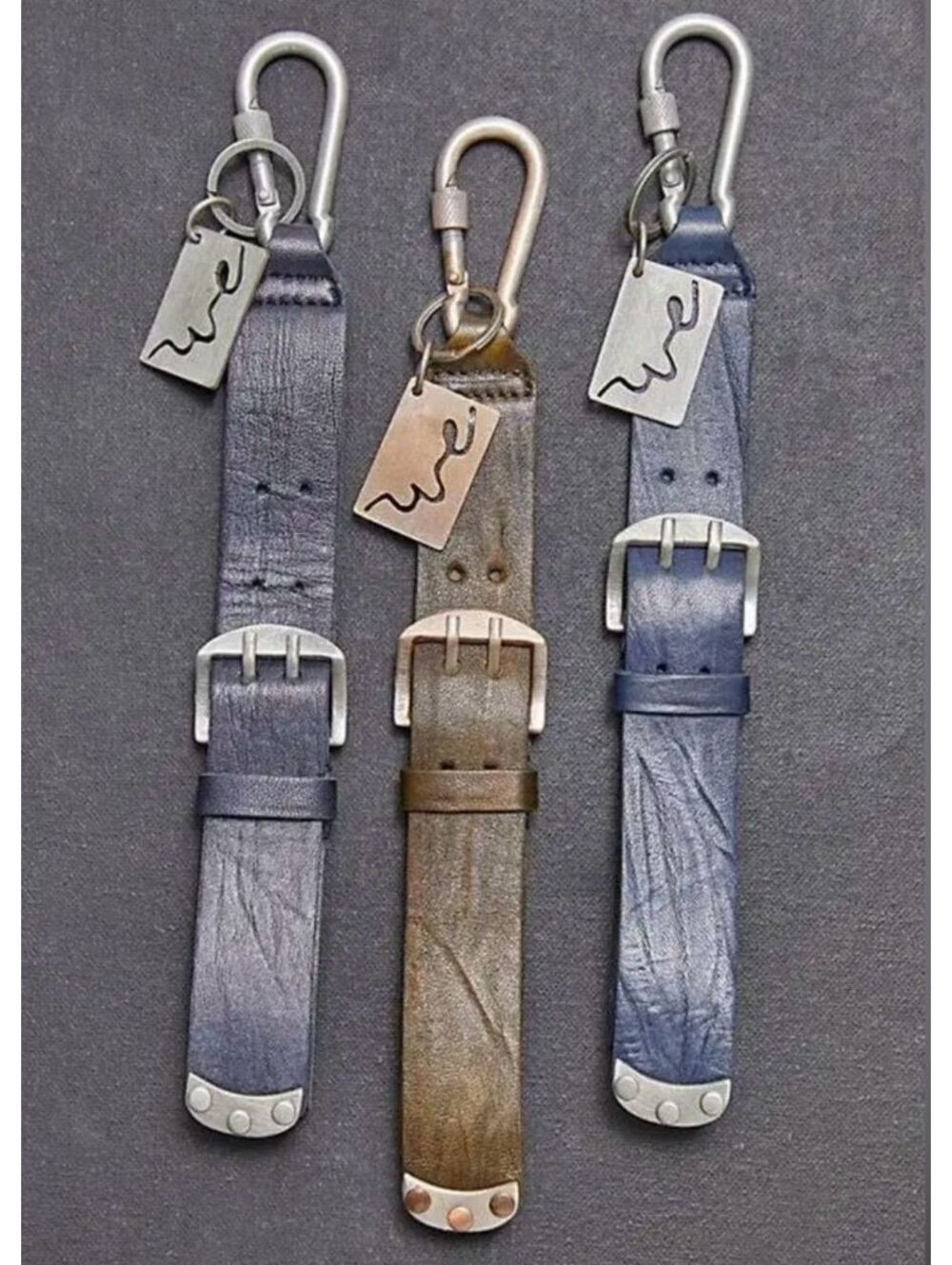 (BLUE) FREE PEOPLE LEATHER BELT BAG CHARM NWOT